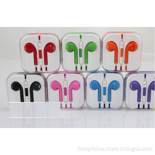 for Apple iPhone 5 5s Colorful Earphone Earpods (SP5-003)